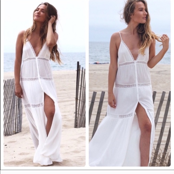 Deep V button down maxi dress - Picture 5 of 6